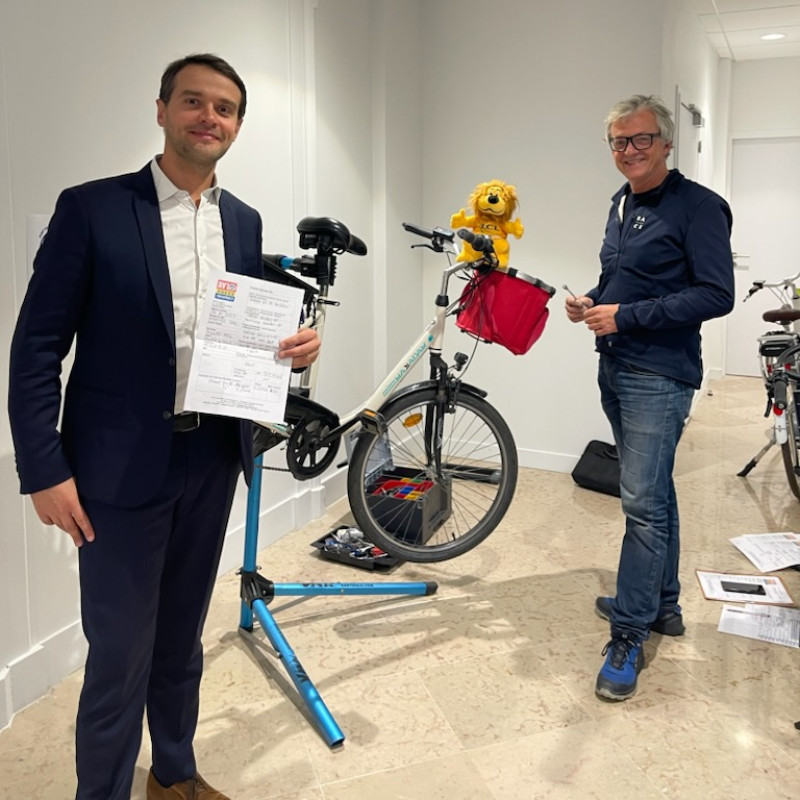Contrôle technique des vélos des salariés de l'Agence LCL, Nantes 2023
